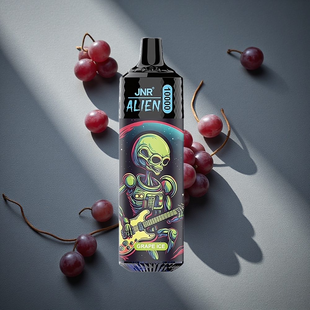 JNR Alien 10000 Puffs E-Liquid de Uva Hielo 850mAh Capacidad de Batería Peru por mayor