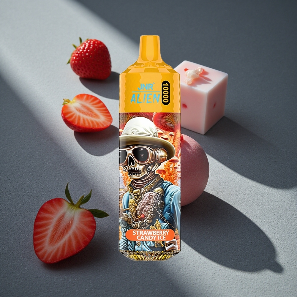 JNR Alien 10000 Puffs E-líquido 20ml Disposable Vape Fresa Caramelo Hielo Peru por mayor