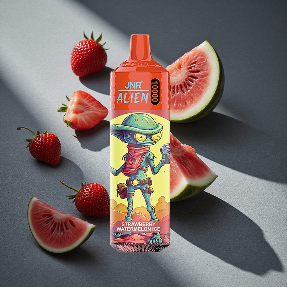 JNR Alien 10000 Puffs Fresa Sandía Hielo 20ml E-liquid Peru por mayor