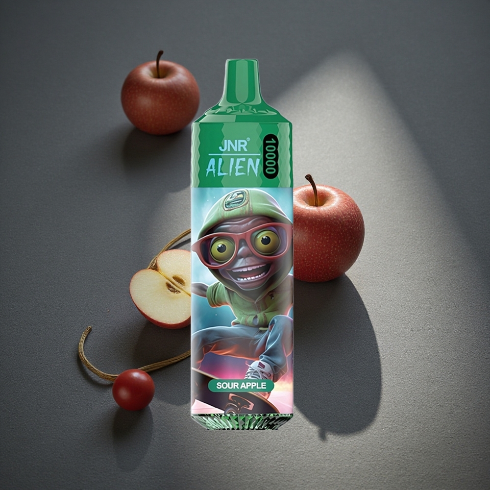 JNR Alien 10000 Puffs Manzana Ácida 20ml E-liquid Peru por mayor