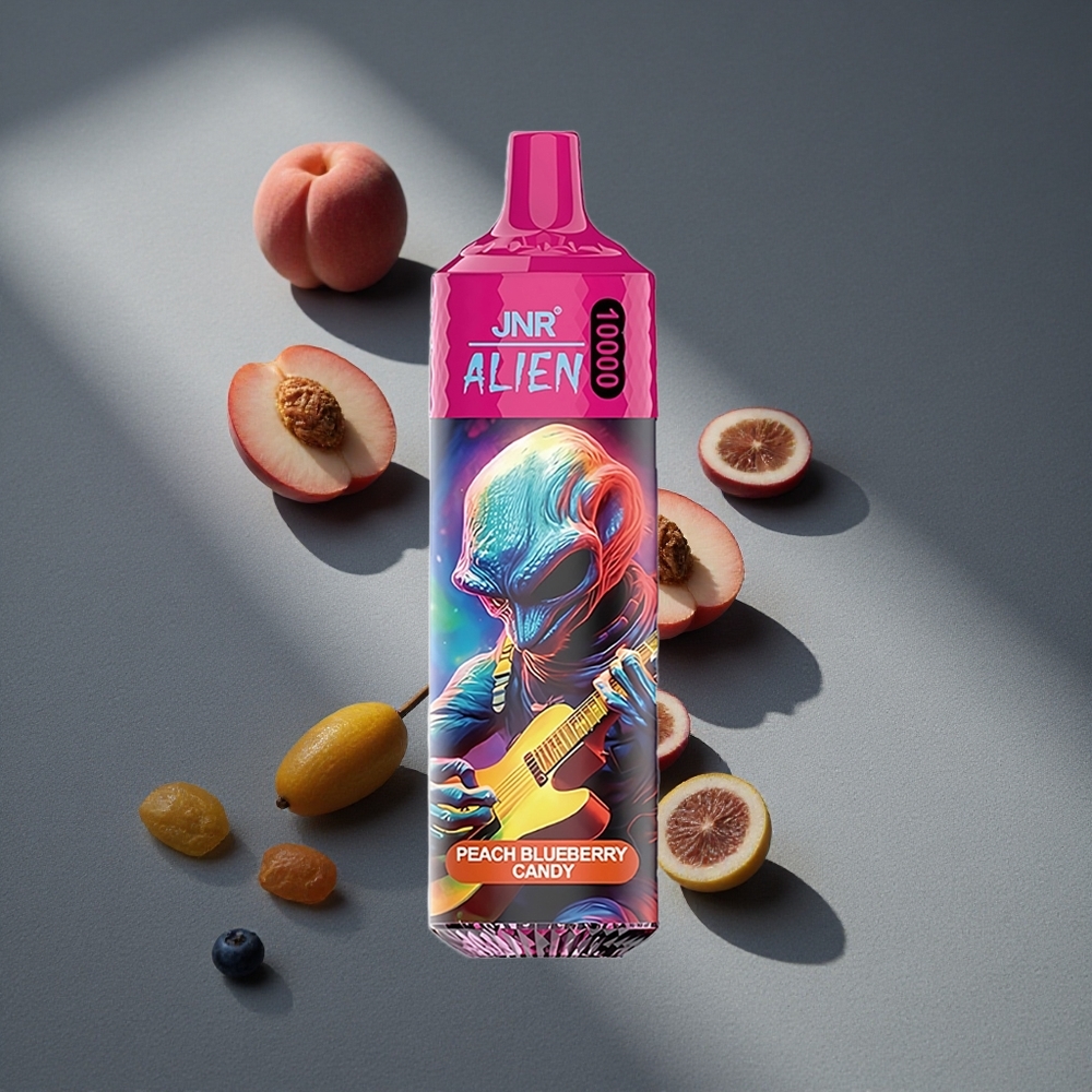 JNR Alien 10000 Puffs Melocotón Arándano Caramelo 850mAh Peru por mayor