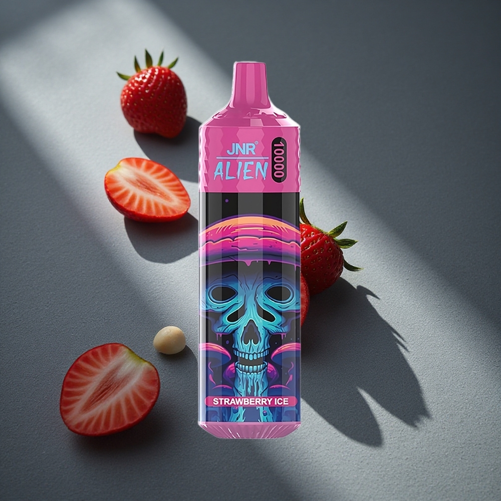 JNR Alien 10000 Puffs Vape Desechable Fresa Hielo 850mAh Capacidad de Batería Peru por mayor