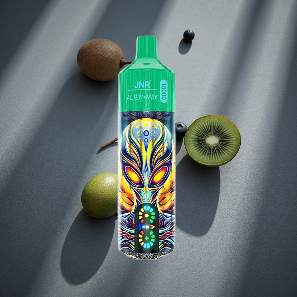 JNR Alien Max 18000 Puffs Desechable Vape Arándano Kiwi Pantalla LED Inteligente Peru por mayor