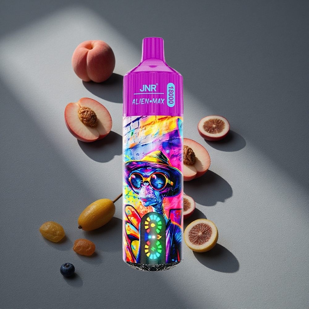 JNR Alien Max 18000 Puffs Duraznos Arándanos Caramelo 28ml E-liquid Peru por mayor