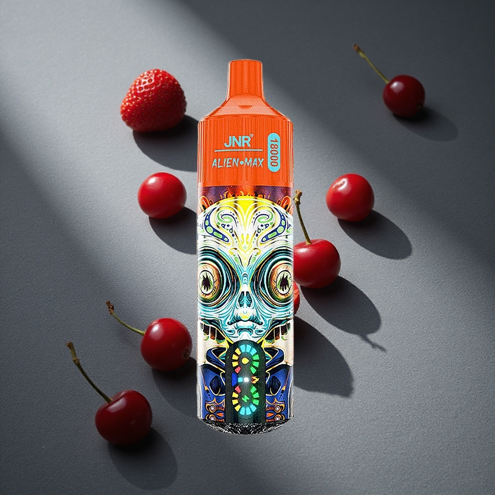 JNR Alien Max 18000 Puffs Fresa Frambuesa Cereza Pantalla LED Inteligente Peru por mayor