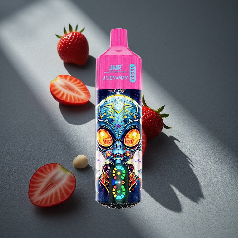 JNR Alien Max 18000 Puffs Fresa Hielo 850mAh Capacidad de Batería Peru por mayor