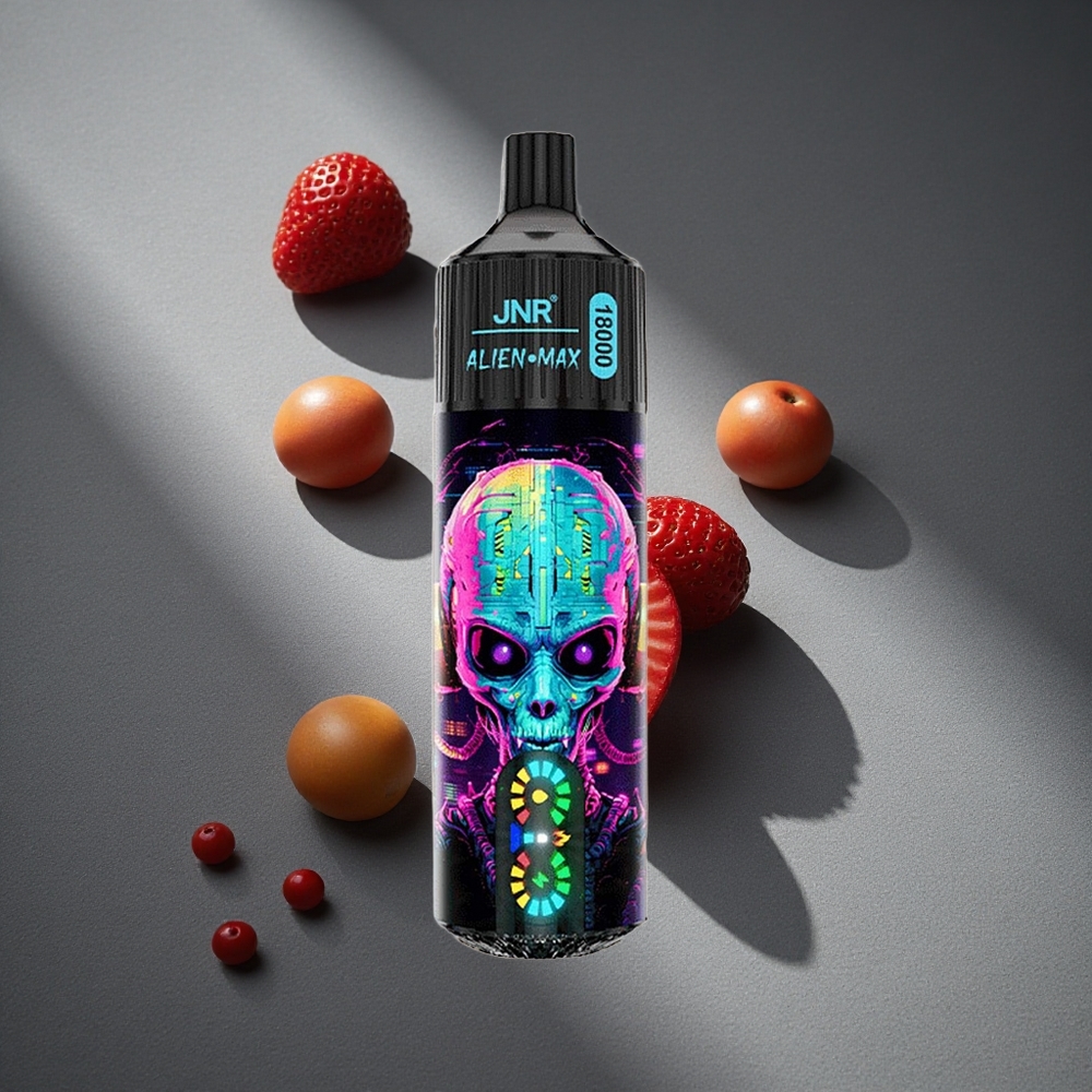 JNR Alien Max 18000 Puffs Hubba Bubba Fresa Pantalla LED Inteligente Peru por mayor