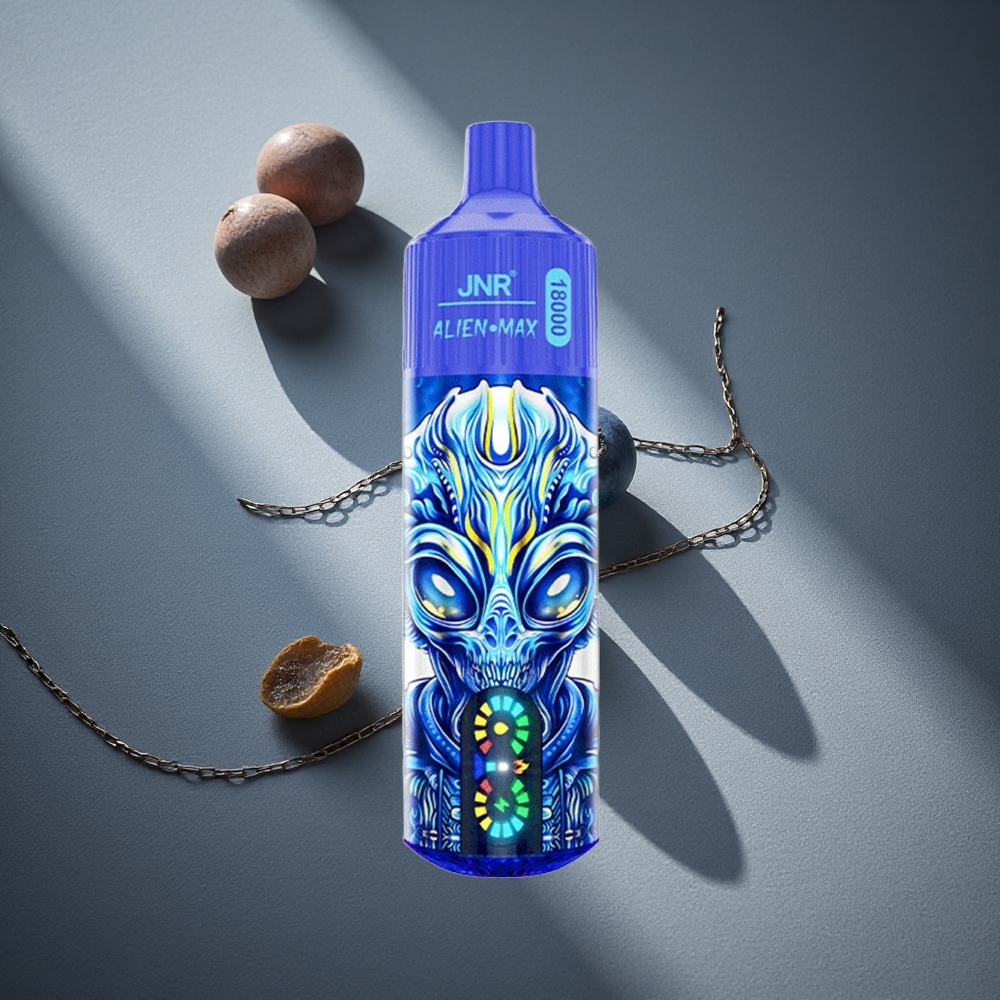 JNR Alien Max 18000 Puffs Vape Disposable Arándano Azul con Hielo Pantalla LED Inteligente Peru por mayor