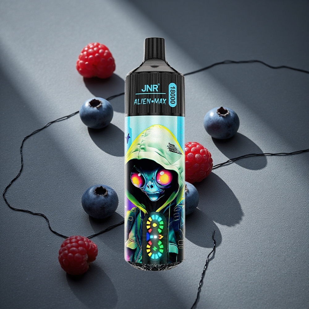 JNR Alien Max 18000 Puffs Vapeador Desechable Arándano Frambuesa 28ml E-líquido Peru por mayor