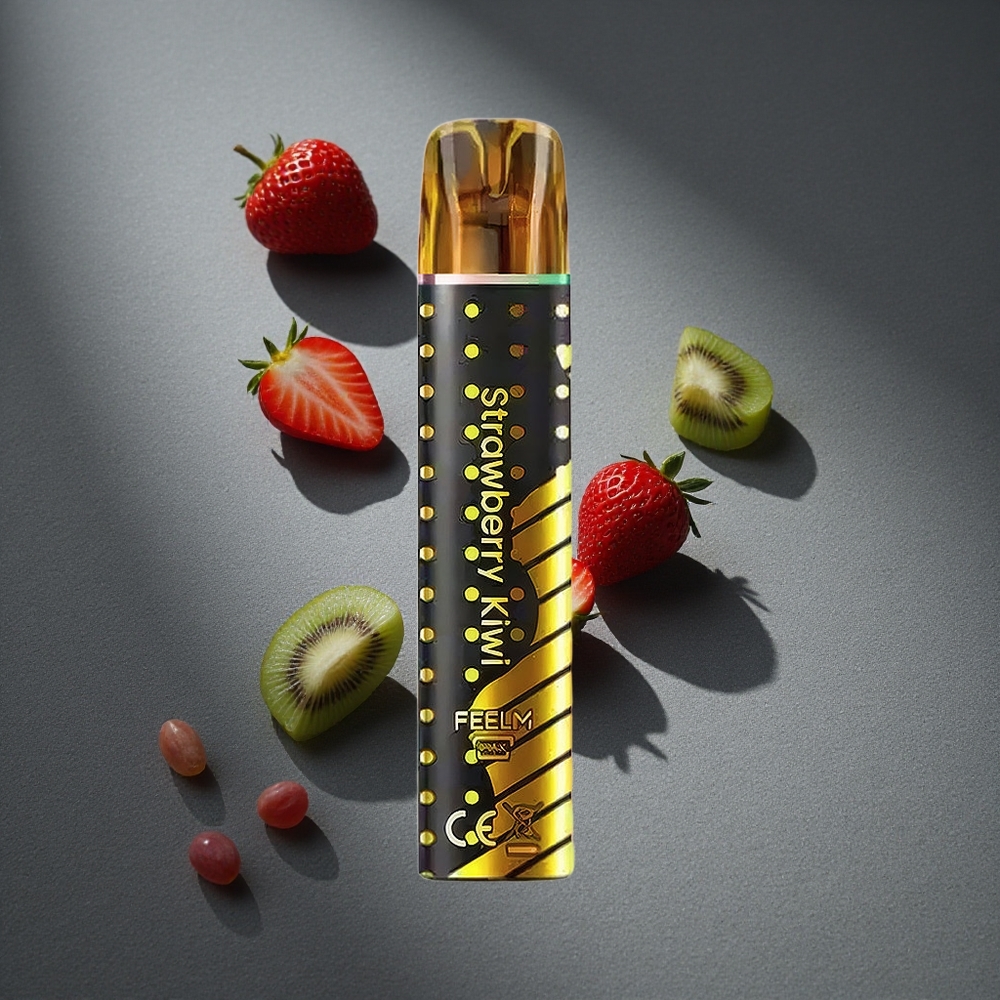JNR Black&Golden 600+200 Puffs Fresa Kiwi 2ml Capacidad de E-Líquido Peru por mayor