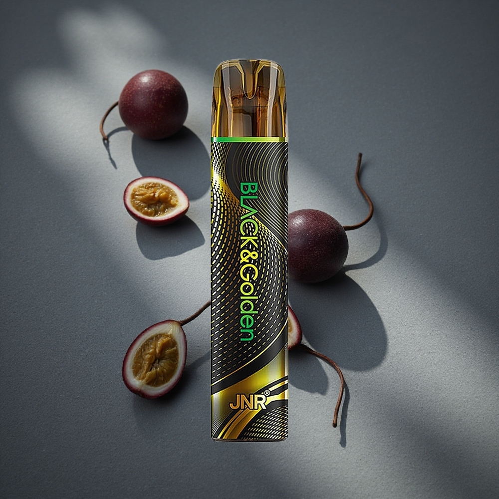 JNR Black&Golden 600+200 Puffs Sabor Monstruo Pasión Dispositivo Vape Desechable con 2% de Nicotina Peru por mayor