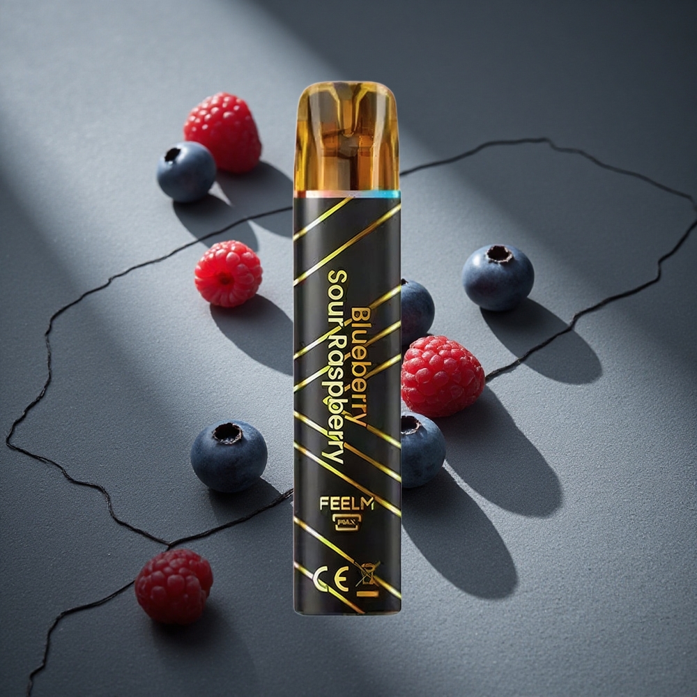 JNR Black&Golden 600+200 Puffs Vape Desechable Arándano Azul Frambuesa Ácida Peru por mayor