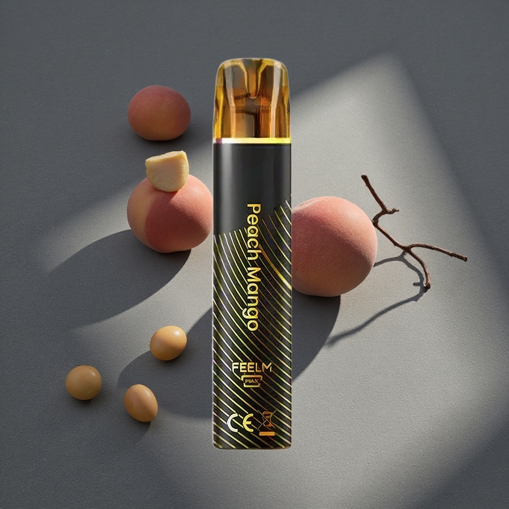 JNR Black&Golden 600+200 Puffs Vape Desechable Durazno Mango 2ml Capacidad de Líquido Peru por mayor