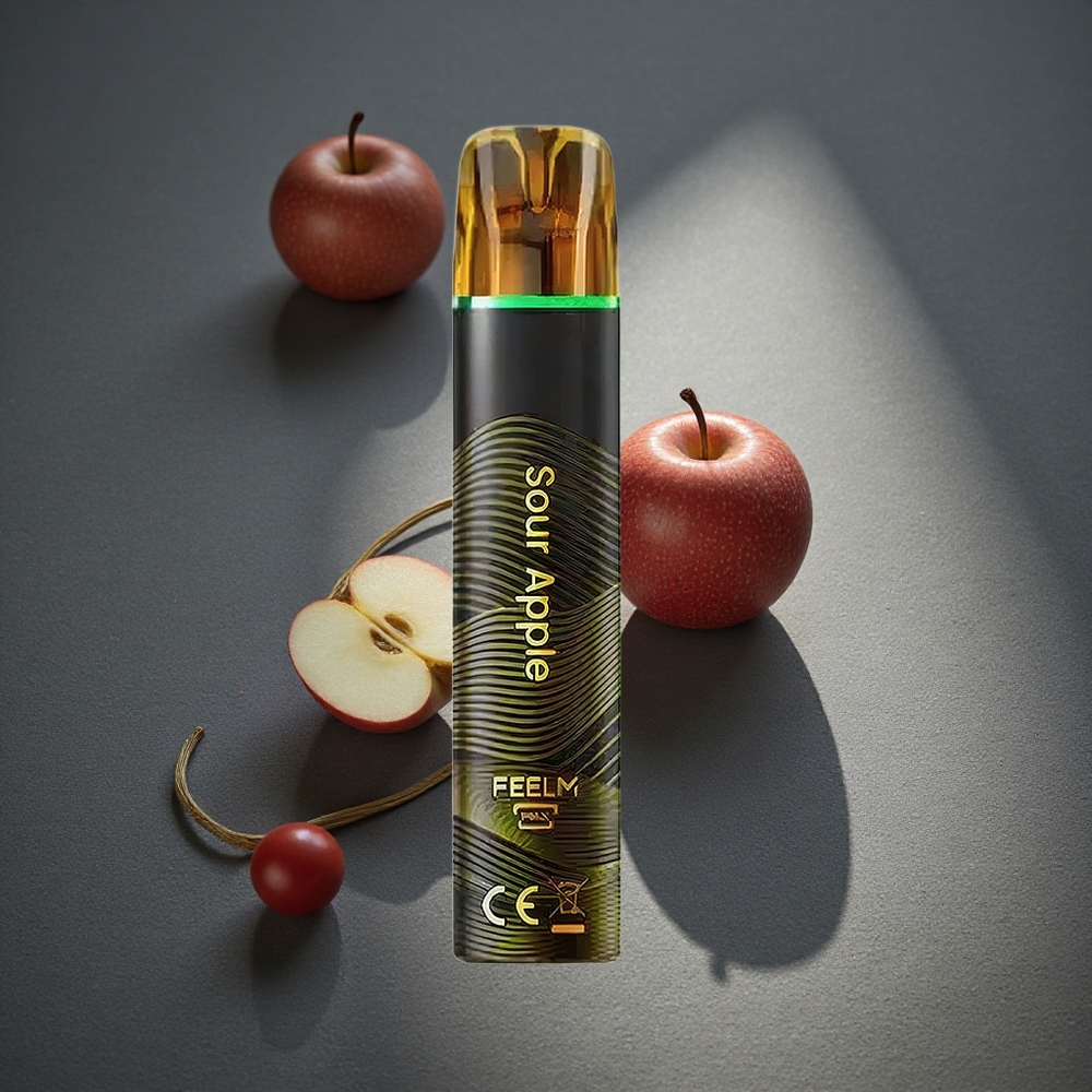 JNR Black&Golden 600+200 Puffs Vape Desechable Manzana Ácida 2% Contenido de Nicotina Peru por mayor