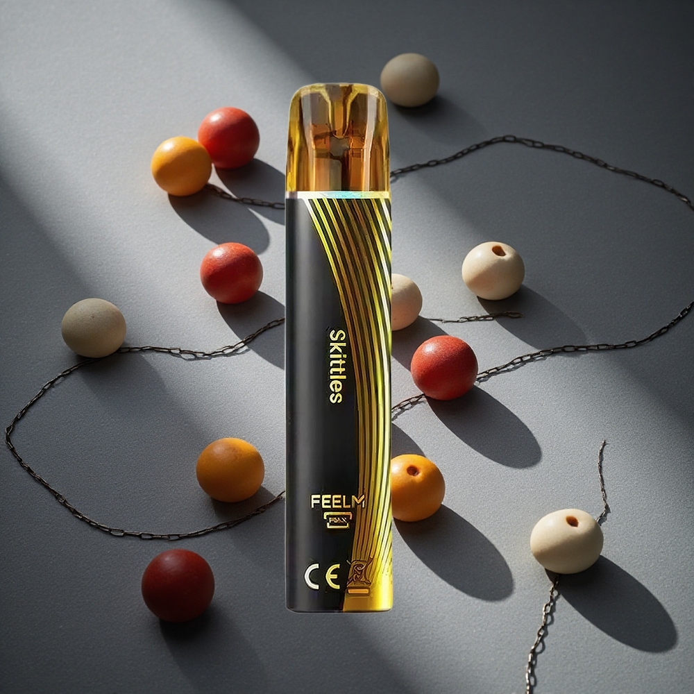 JNR Black&Golden 600+200 Puffs Vape Disposable Skittles (Arcoíris) 2ml Capacidad de Líquido Peru por mayor
