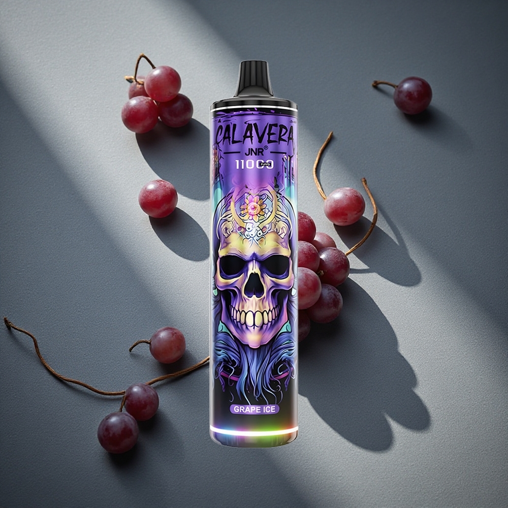 JNR Calavera 11000 Puffs Desechable Vape Uva Hielo 21ml Capacidad de E-Líquido Peru por mayor