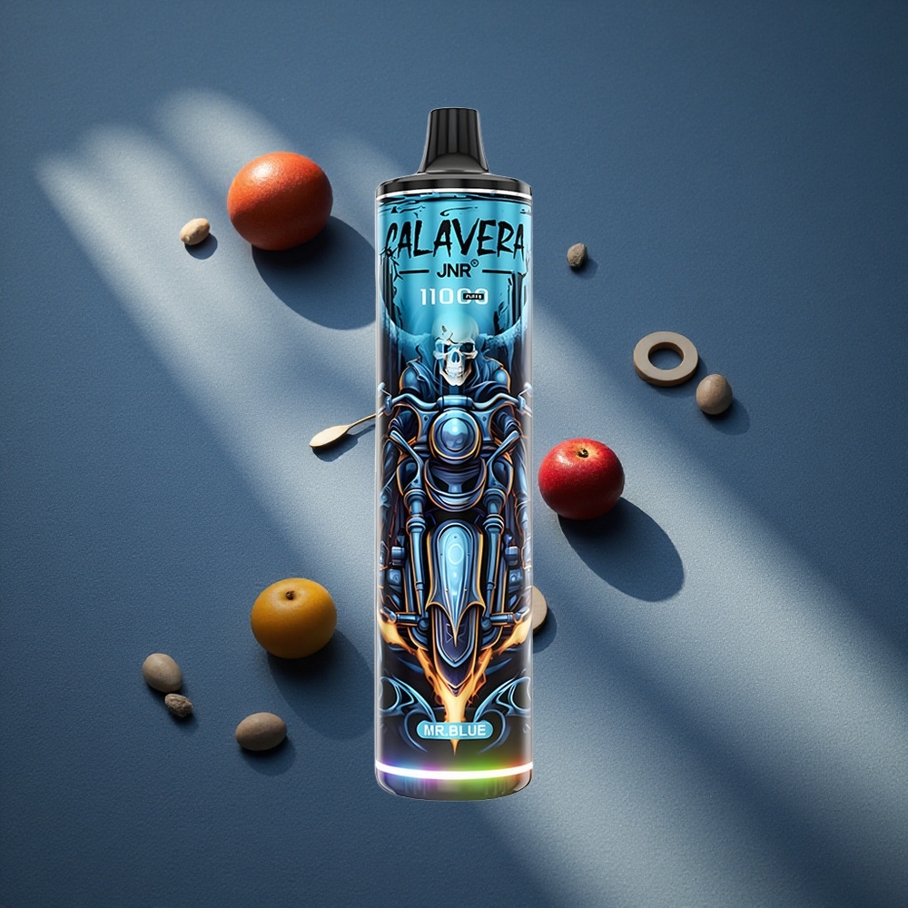 JNR Calavera 11000 Puffs Disposable Vape Sr Azul 21ml Capacidad de E-Líquido Peru por mayor