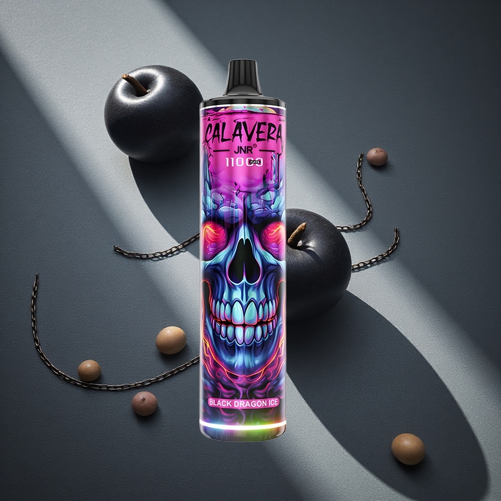 JNR Calavera 11000 Puffs Vape Desechable Dragón Negro Hielo Capacidad de Batería 850 mAh Peru por mayor