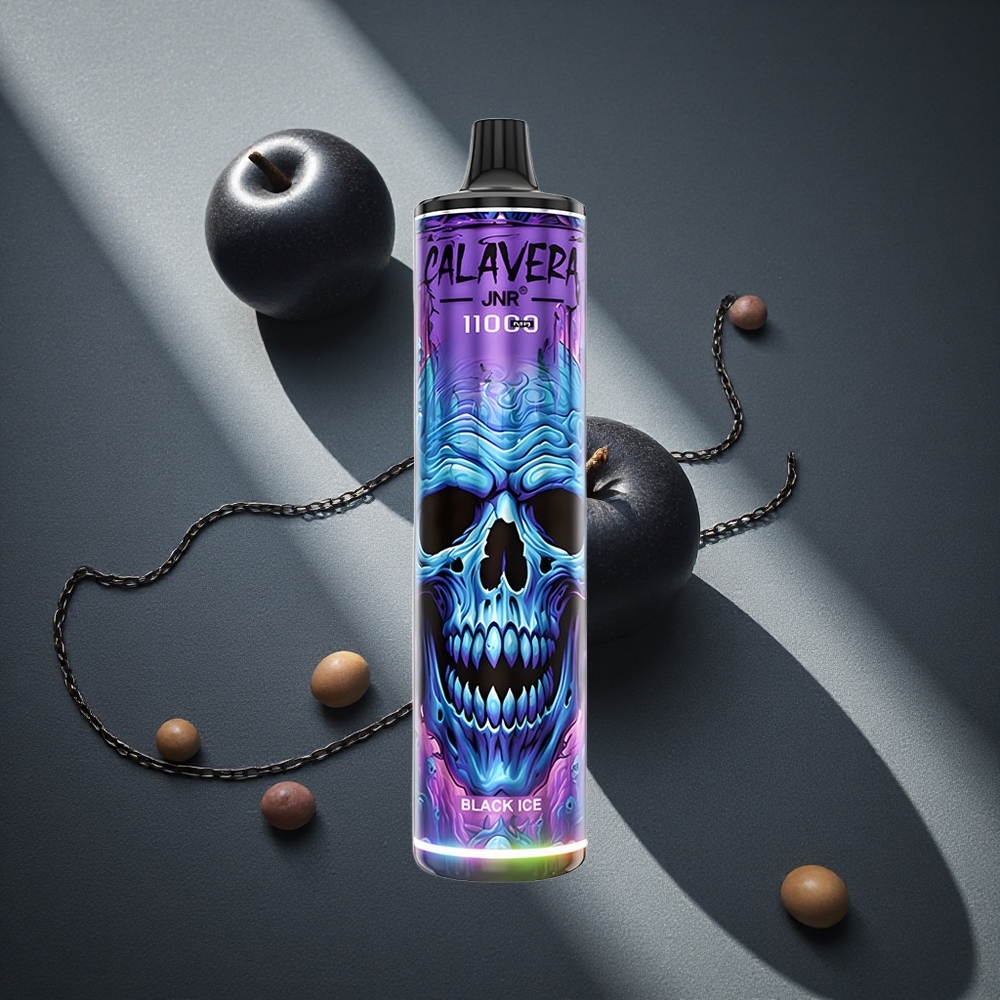 JNR Calavera 11000 Puffs Vape Desechable Hielo Negro Capacidad de Batería 850 mAh Peru por mayor