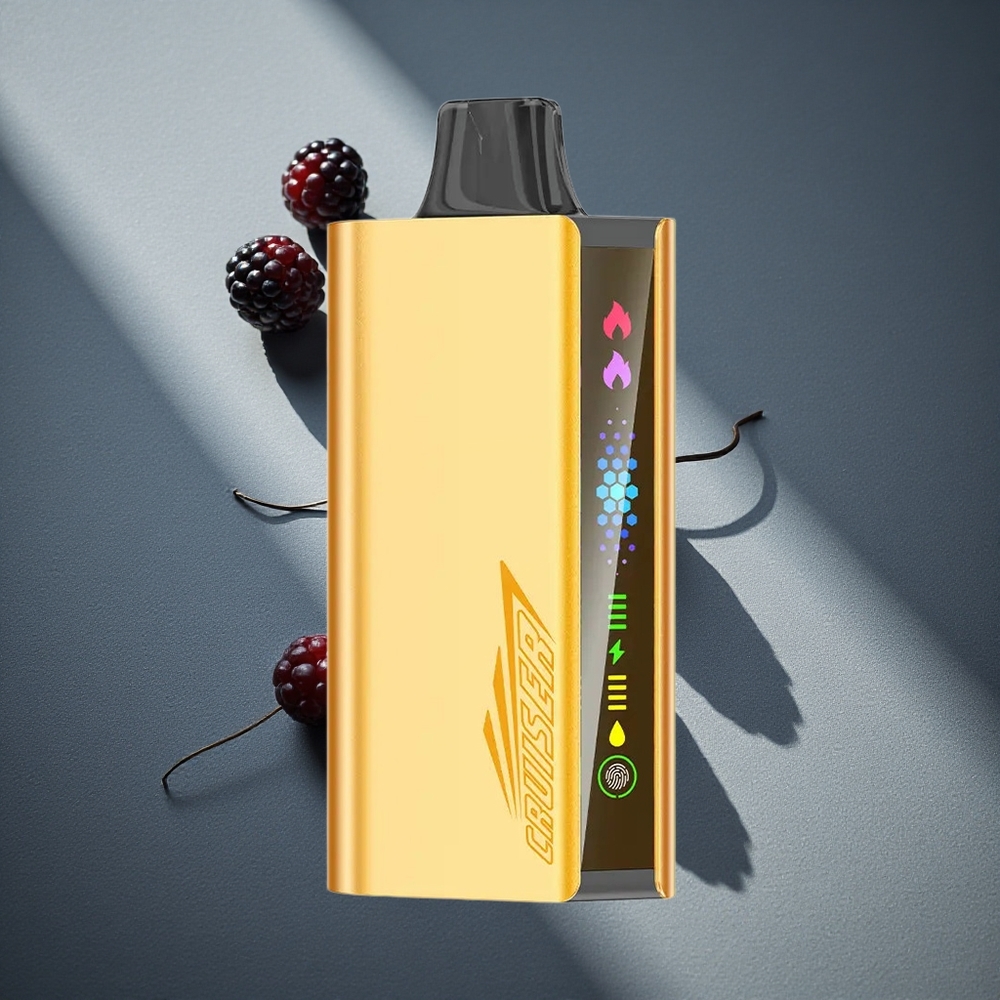 JNR Cruiser 12000 Puffs Zarzamora Helado Vape Desechable Sin Carga con Pantalla Animada Peru por mayor