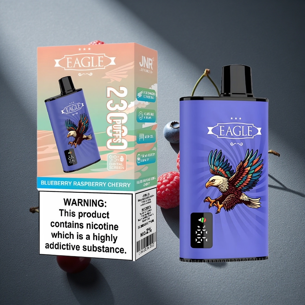 JNR EAGLE Smart 23000 Puffs Desechable Vape Arándano Frambuesa Cereza Pantalla Digital Peru por mayor