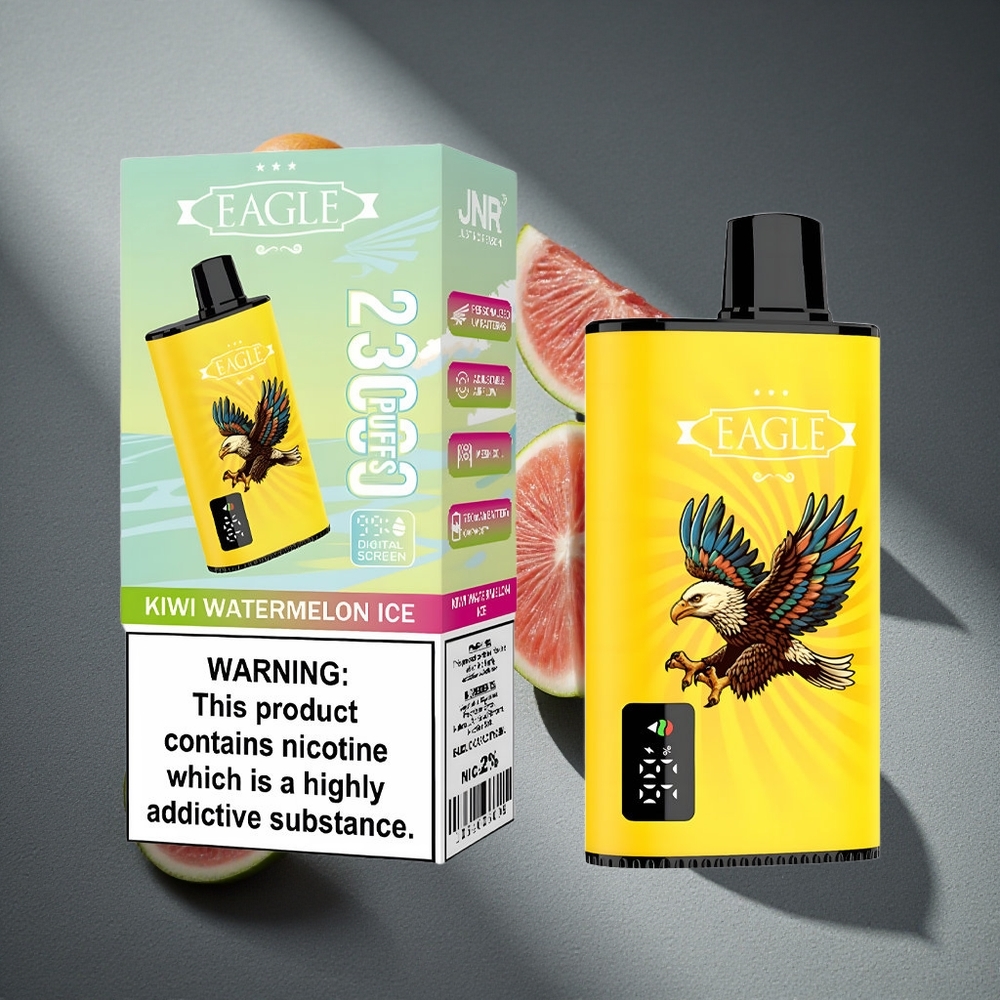 JNR EAGLE Smart 23000 Puffs Desechable Vape Kiwi Sandía Hielo Pantalla Digital Peru por mayor
