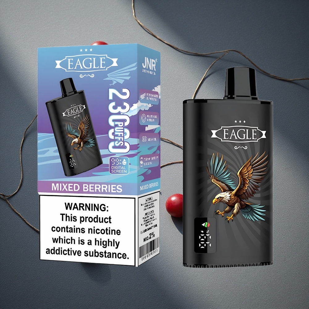 JNR EAGLE Smart 23000 Puffs Disposable Vape Frutas Mixtas Pantalla Digital Peru por mayor