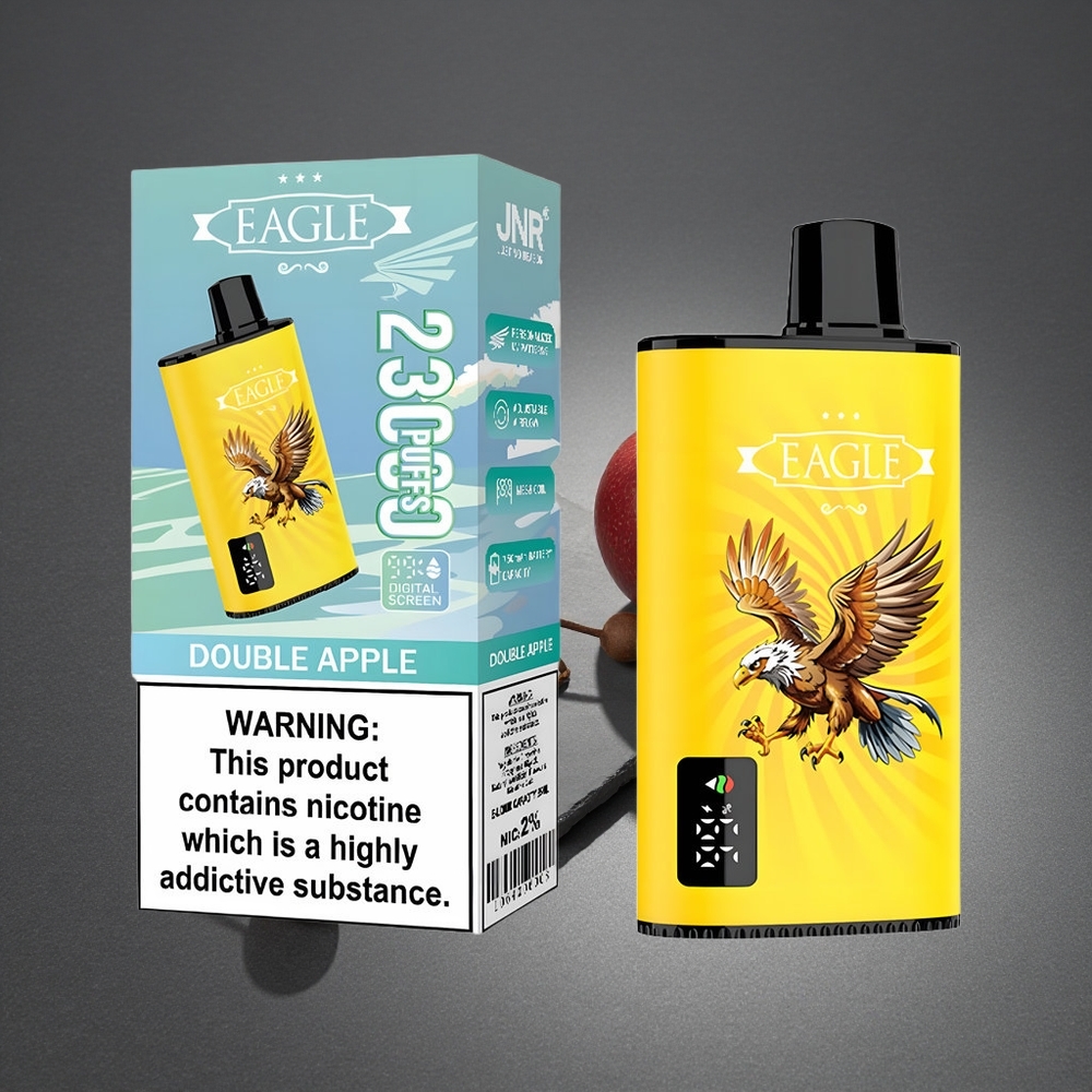 JNR EAGLE Smart 23000 Puffs Doble Manzana Pantalla Digital Peru por mayor