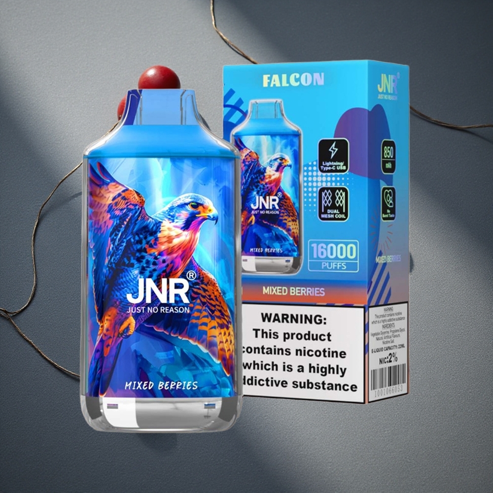 JNR Falcon 16000 Caladas Vape Desechable Frutos del Bosque Mixtos 850 mAh Peru por mayor