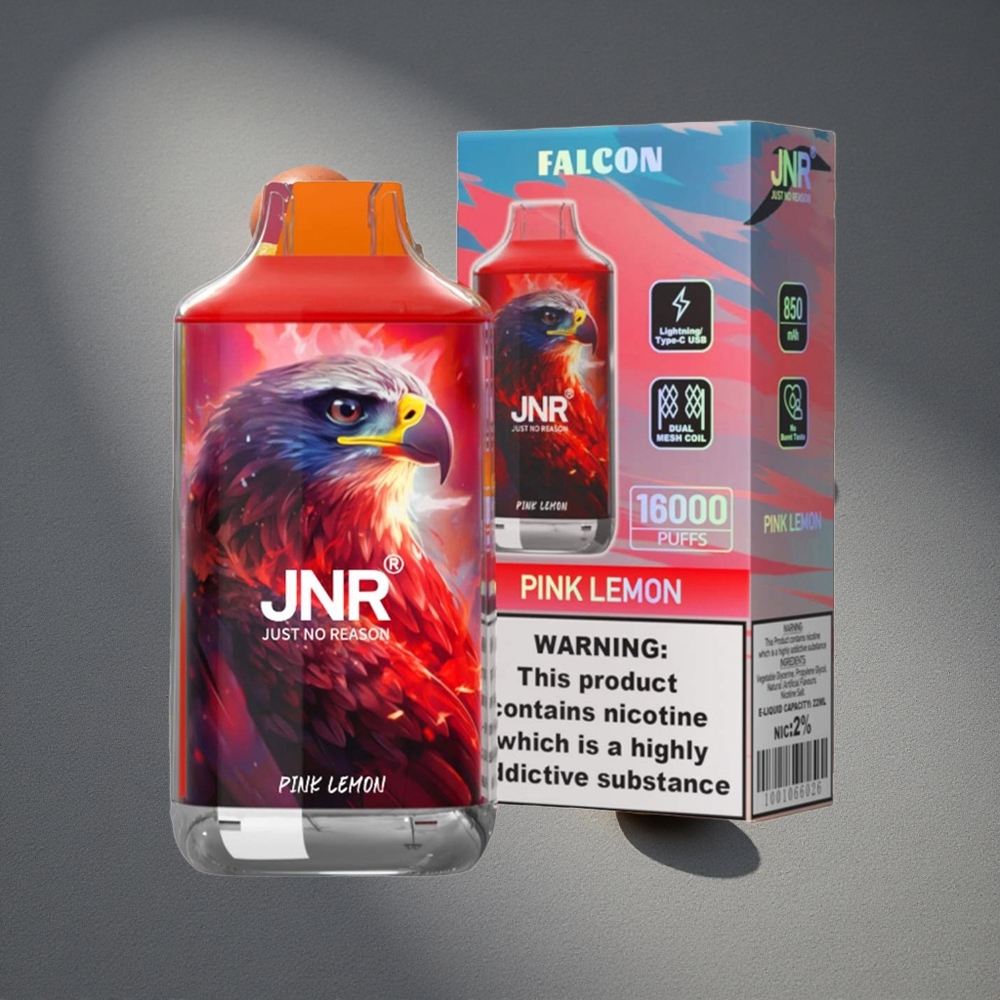 JNR Falcon 16000 Caladas Vape Desechable Limón Rosa 22ml Capacidad de E-líquido Peru por mayor