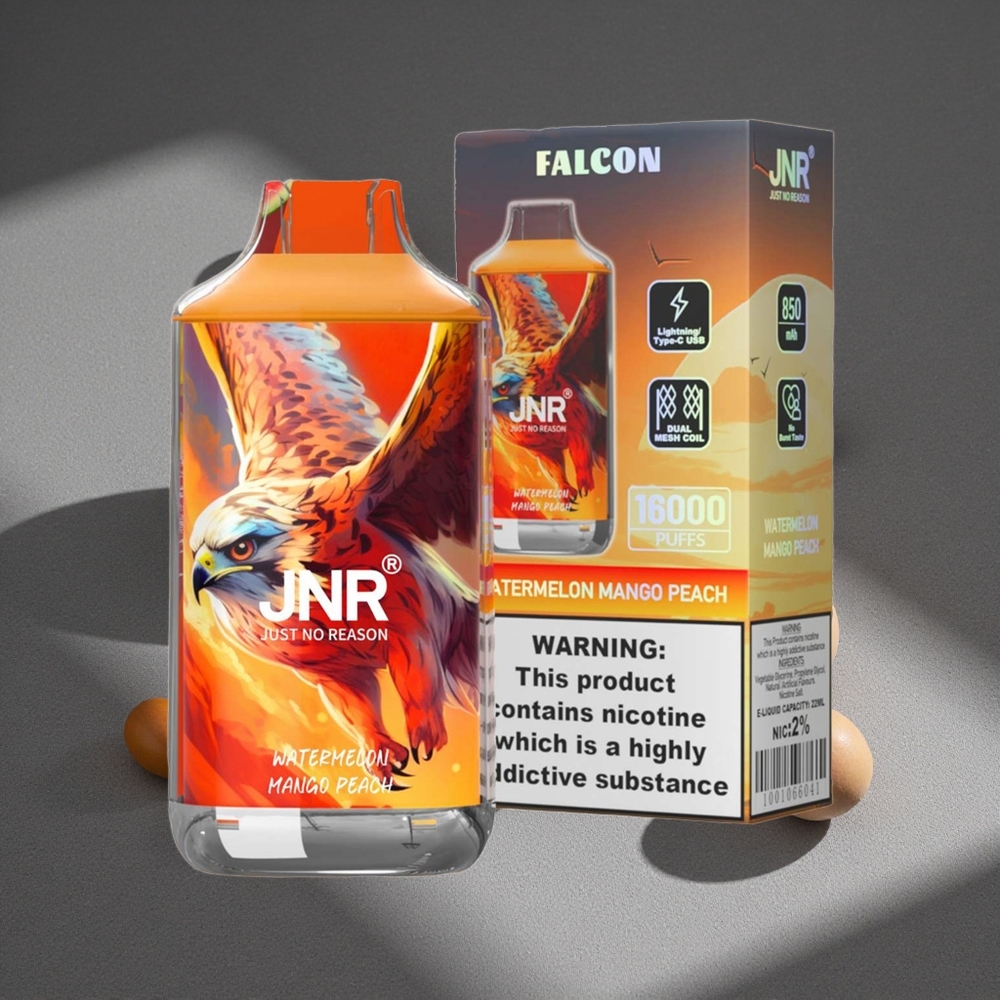 JNR Falcon 16000 Puffs Disposable Vape Sandía Mango Durazno 22ml Capacidad de Líquido Peru por mayor