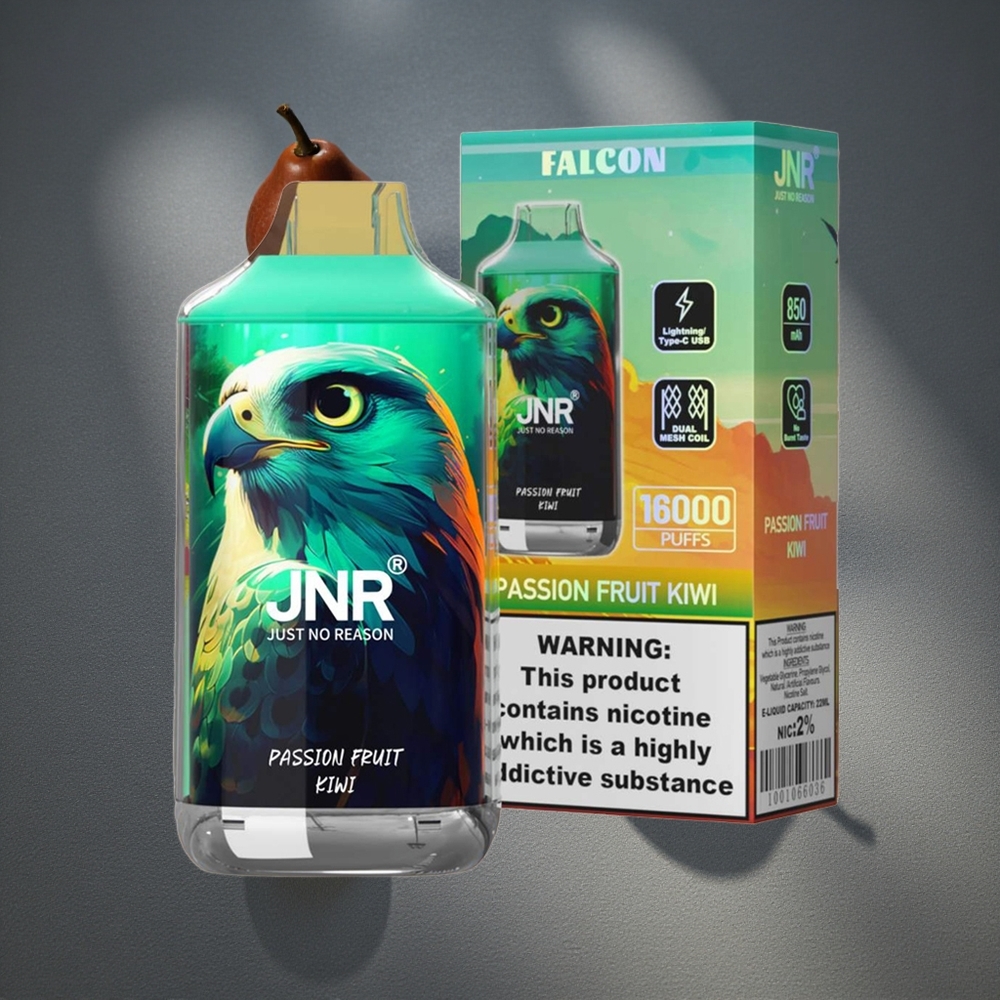 JNR Falcon 16000 Puffs Maracuyá Kiwi 22ml Capacidad de E-líquido Peru por mayor