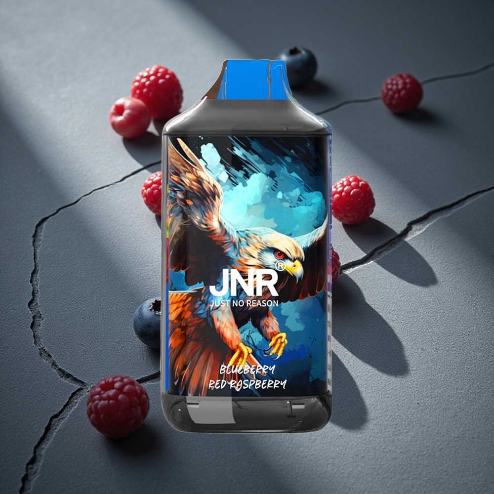 JNR Falcon 16000 Puffs Vape Desechable Arándano Azul Frambuesa Roja 22ml Peru por mayor