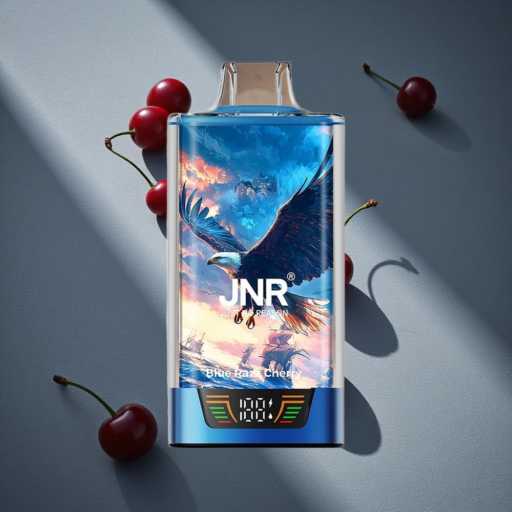 JNR Falcon Pro 28000 Disposable Vape Blue Razz Cereza 28000 Puffs 30ml Capacidad Precargada Peru por mayor