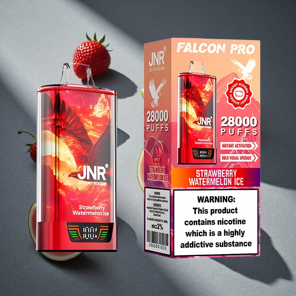 JNR Falcon Pro 28000 Disposable Vape Fresa Sandía Hielo 28000 Puffs 30ml Capacidad Prellenada Peru por mayor