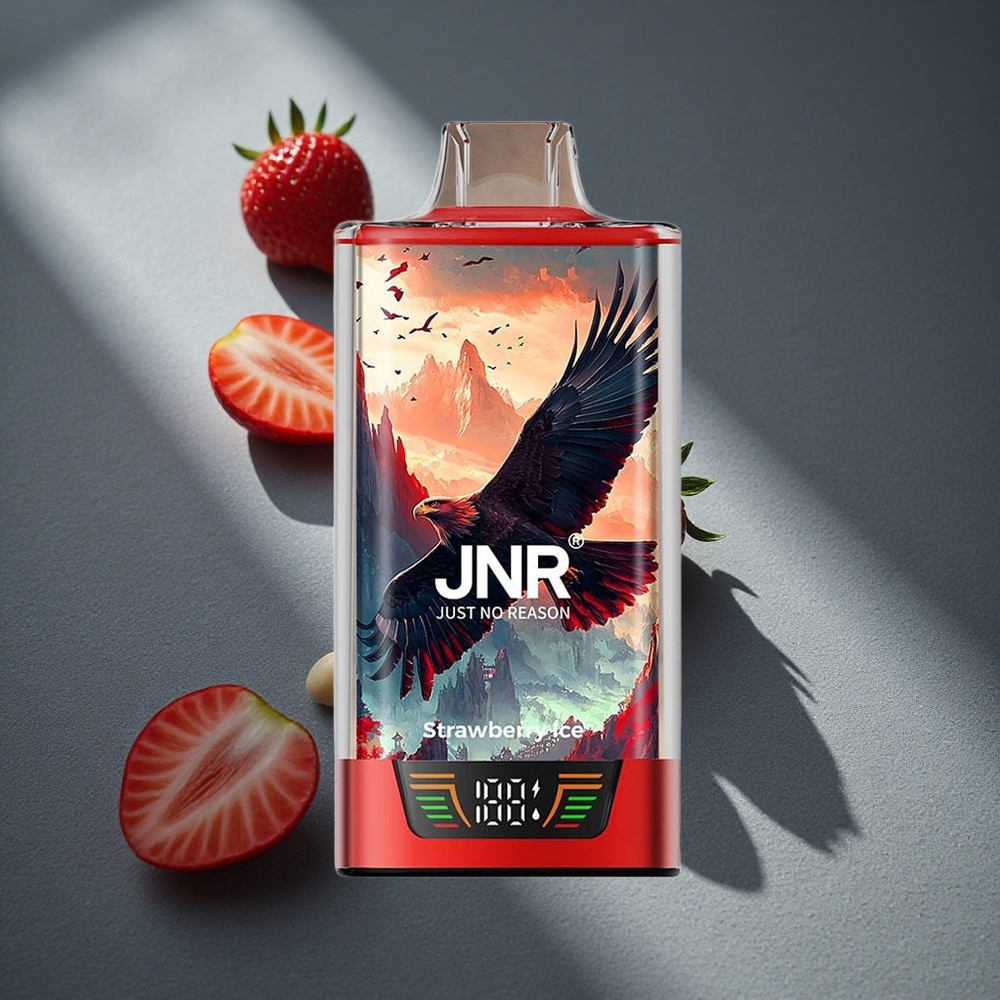 JNR Falcon Pro 28000 Puffs Fresa Hielo 30ml Capacidad Prellenada Peru por mayor