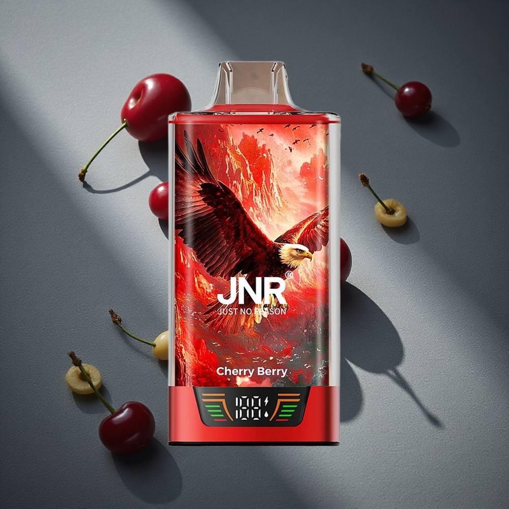 JNR Falcon Pro 28000 Vape Desechable Cereza y Baya con Pantalla Inteligente Peru por mayor