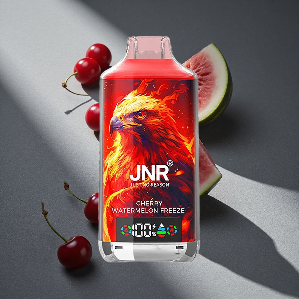 JNR Falcon X 18000 Caladas Vape Desechable Cereza Sandía Helada Pantalla Digital Peru por mayor
