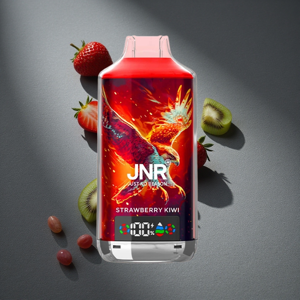 JNR Falcon X 18000 Caladas Vape Desechable Fresa Kiwi Pantalla Digital Peru por mayor