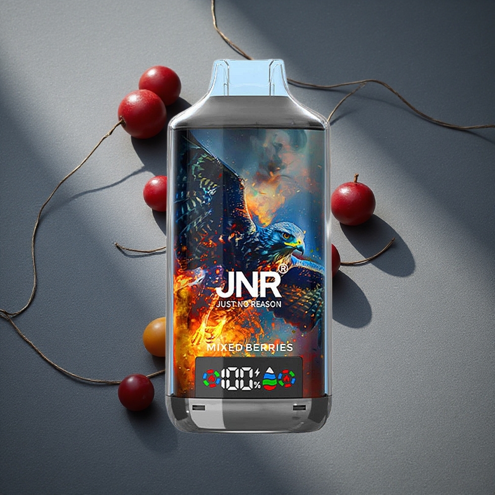 JNR Falcon X 18000 Caladas Vape Desechable Frutos Rojos Mezclados Pantalla Digital Peru por mayor