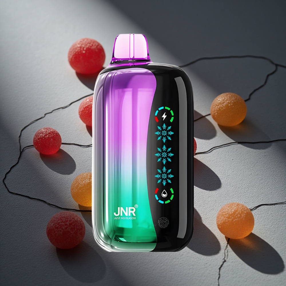 JNR Flex Ice 21000 Puffs Vape Desechable Gomitas Ácidas de Cereza Aprox 21000 Caladas Peru por mayor