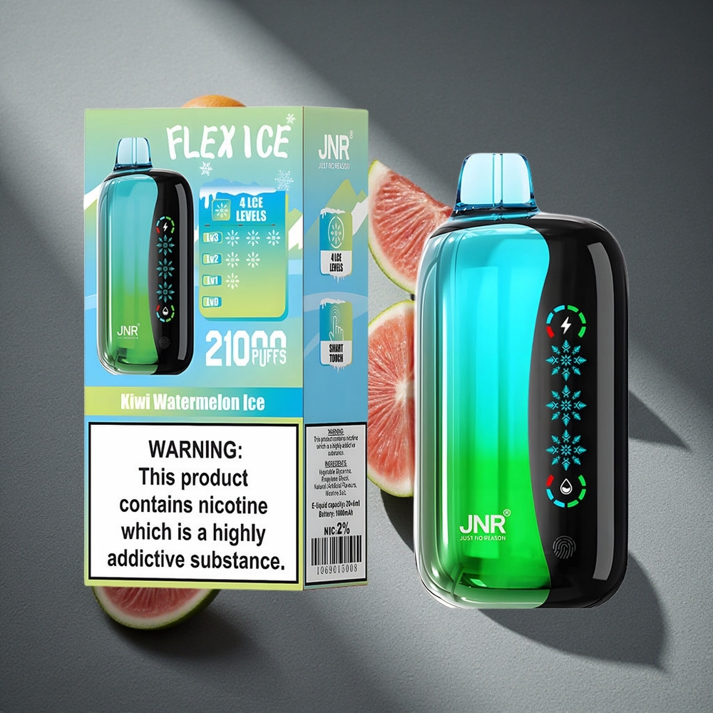 JNR Flex Ice 21000 Puffs Vape Desechable Kiwi Sandía Hielo 26ml de Líquido Peru por mayor