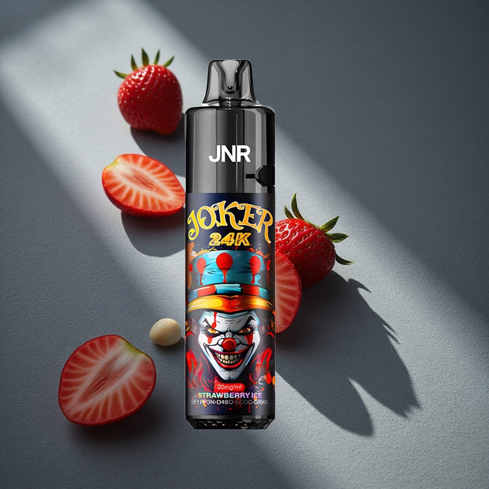 JNR Joker 24000 Puffs Fresa Hielo 2% contenido de nicotina Peru por mayor