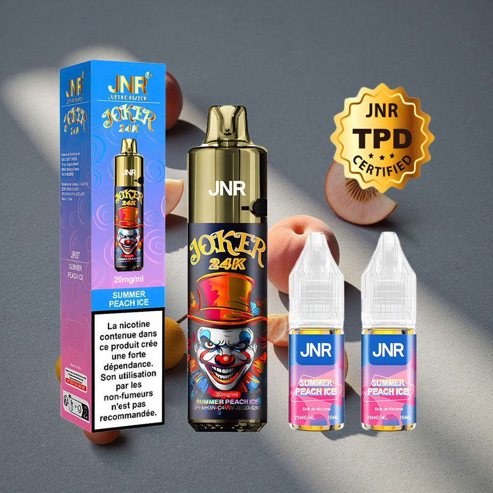 JNR Joker 24000 Puffs Melocotón de Verano y Hielo Batería de 800mAh Peru por mayor