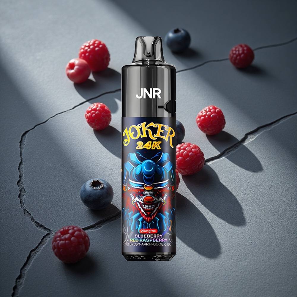 JNR Joker 24000 Puffs Vape Desechable Arándano Azul Frambuesa Roja + Batería 800mAh Peru por mayor