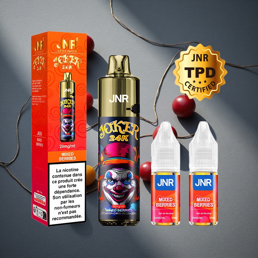 JNR Joker 24000 Puffs Vape Desechable Frutas Mixtas 2% de nicotina Peru por mayor