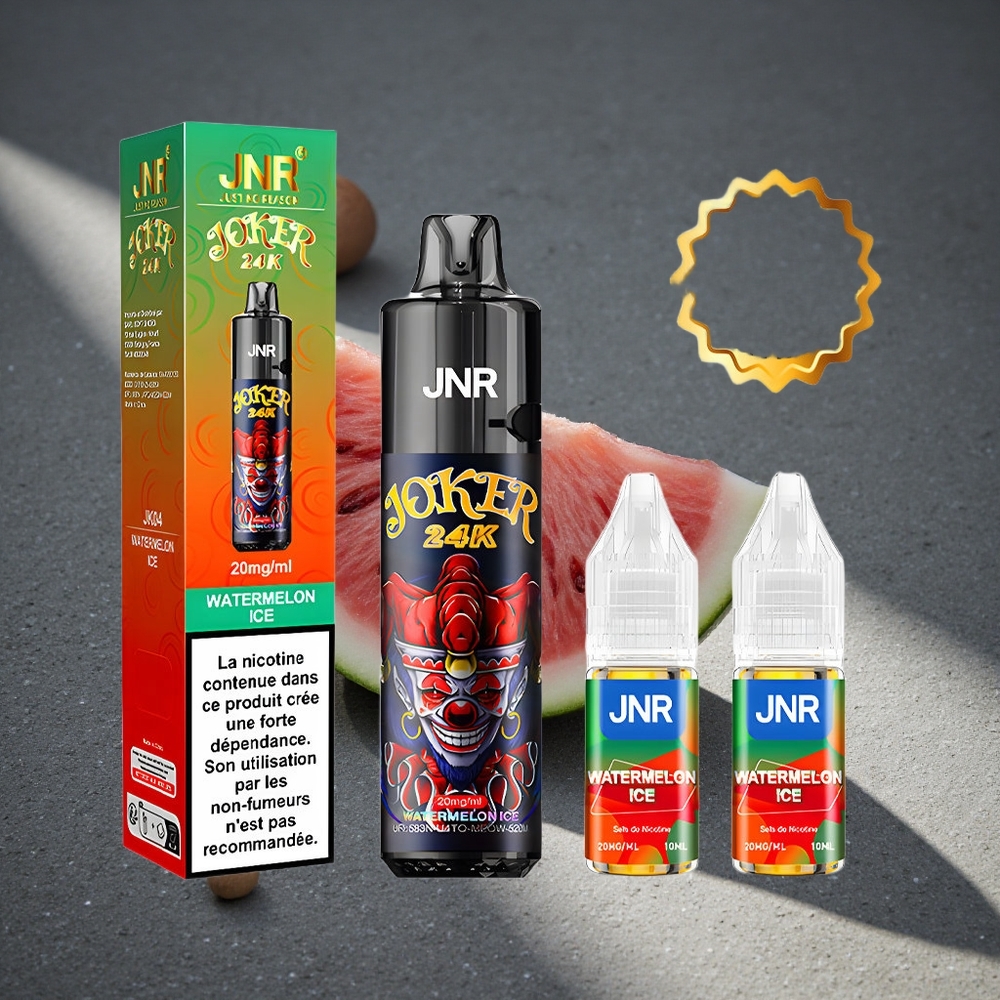JNR Joker 24000 Puffs Vape Sandía Hielo + Batería 800mAh Peru por mayor