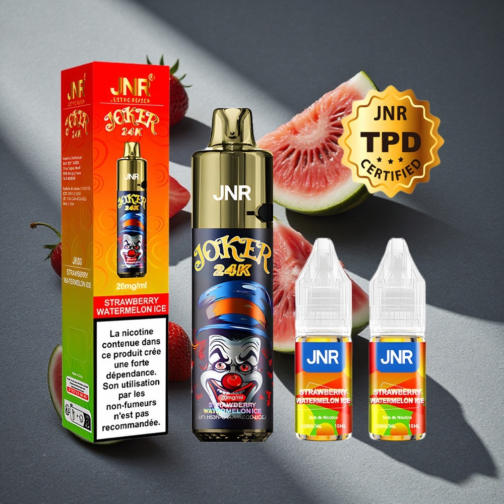 JNR Joker 24K Puffs Desechable Vape Fresa Sandía Hielo 24000 Caladas Batería 800mAh Peru por mayor