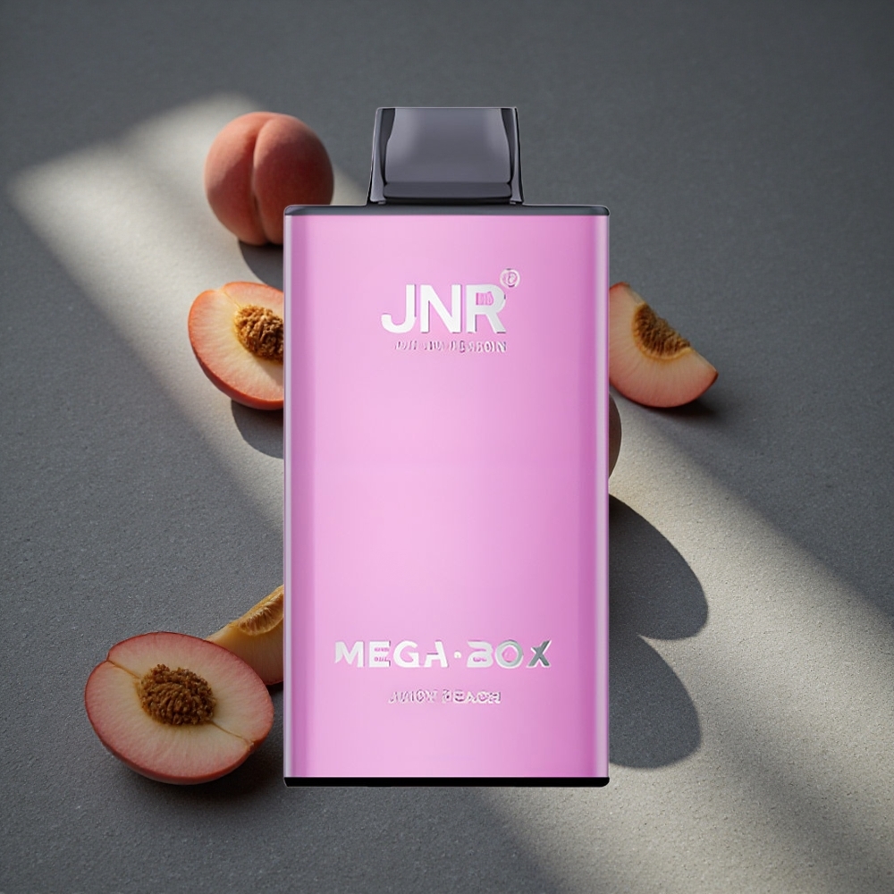 JNR Mega Box 25000 Caladas Vape Desechable Melocotón Jugoso 30ml Capacidad de Líquido Peru por mayor