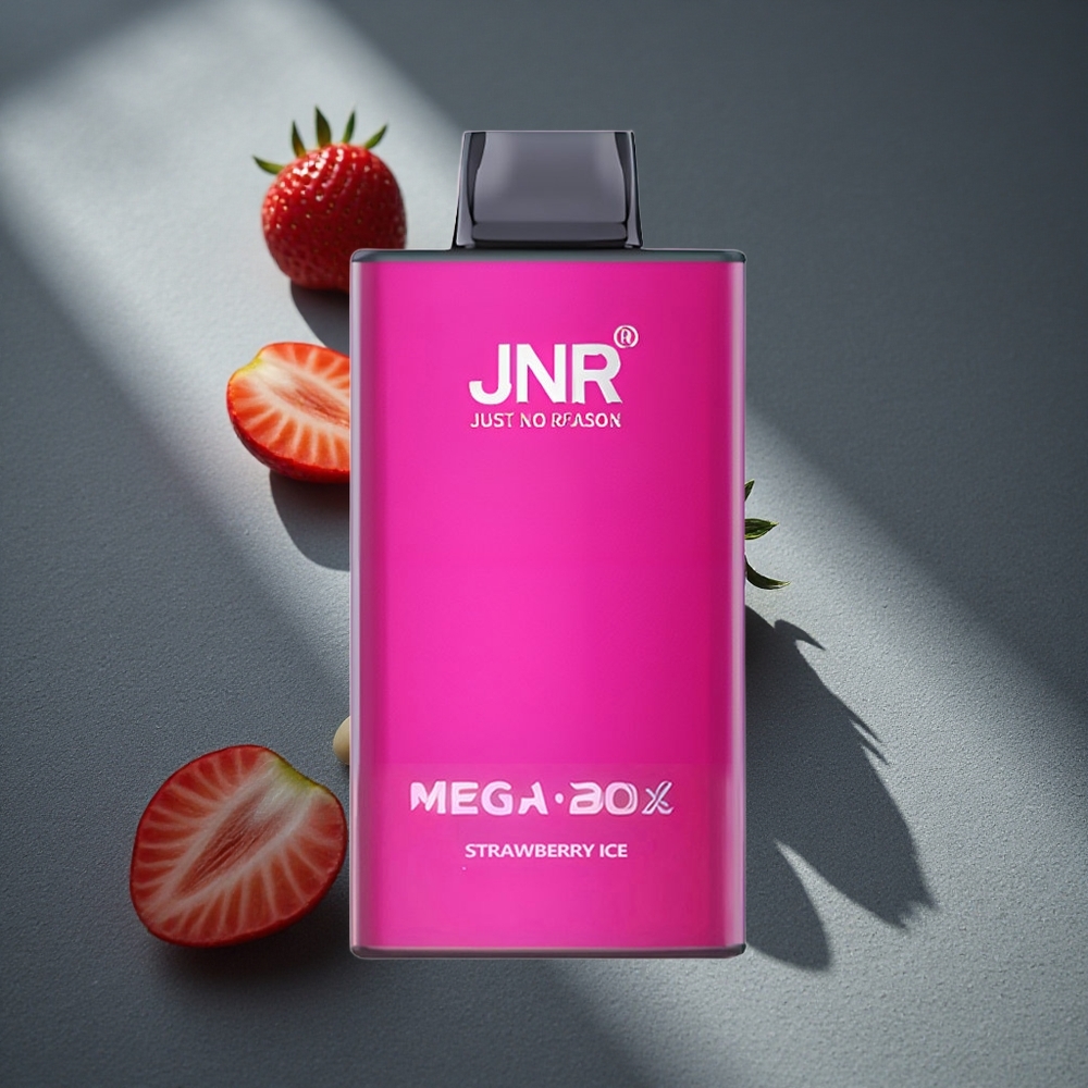 JNR Mega Box 25000 Puffs Desechable Fresa Hielo 30ml Capacidad de E-líquido Peru por mayor